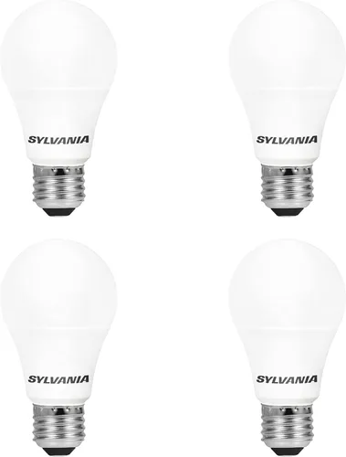 Miniatura 2 de Sylvania Bombilla LED, equivalente a 60 W A19, eficiente 8.5 W, base media, acabado esmerilado, 800 lúmenes, blanco suave, paquete de 4 (73888)