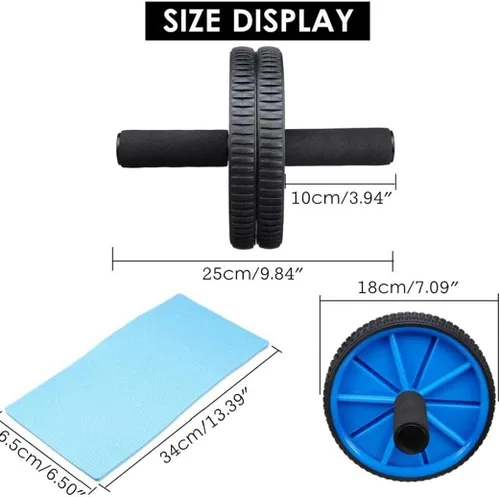 Miniatura 5 de Almohadilla para ejercitador de cintura, rodillos abdominales, rodillo de núcleo abdominal, gimnasio en casa, equipo de entrenamiento (color al azar)