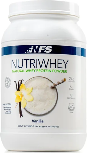 NF Sports NutriWhey - Proteína de suero en polvo que mejora la recuperación después del entrenamiento y la reparación muscular - Sabor vainilla - 23