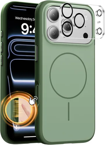 Miniatura 61 de Tigowos Magnetic Guardian - Funda diseñada para iPhone 11 Pro [probada en caídas de grado de 10 pies y compatible con MagSafe] Funda delgada Negro
