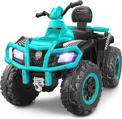 Miniatura 13 de ELEMARA 24V 2 Asientos Vehículo Todoterreno Eléctrico para Niños Grandes, Quad Infantil de 4 Ruedas, Vehículo Todoterreno Infantil con 4 Ruedas