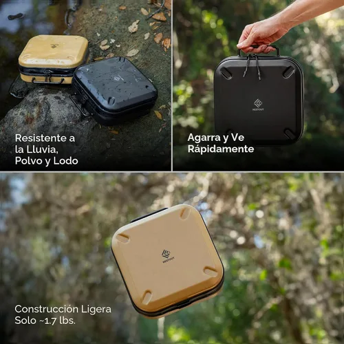 Miniatura 3 de ELECOM NESTOUT - Estuche de almacenamiento de engranajes, carcasa dura ligera, resistente al agua, organizador apilable con separadores acolchados