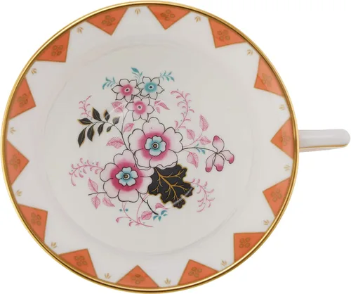 Miniatura 5 de Wedgwood Wonderlust Peony Diamond - Juego de taza de té y platillo