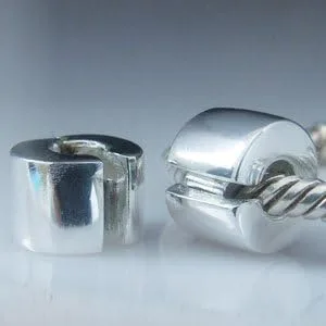 Miniatura 2 de Soulbeads brazalete ajustable de plata esterlina auténtica con cuentas y tapón de cierre llamativo