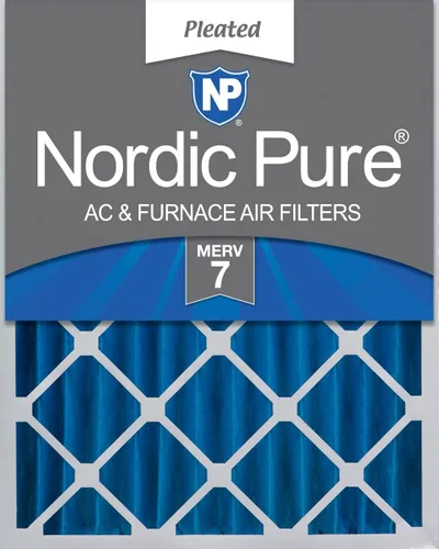 Nordic Pure Filtro de aire plisado MERV 7 de 12 x 24 x 4 (tamaño real: 11 1/2 x 23 3/8 x 3 5/8)