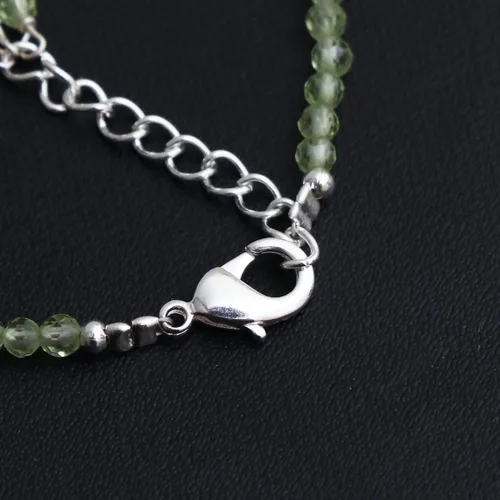 Miniatura 78 de Gempires - Pulseras de cuentas de piedras preciosas hechas a mano, ligeras, de cristal, para uso diario, hipoalergénicas, de 8 pulgadas, chapadas