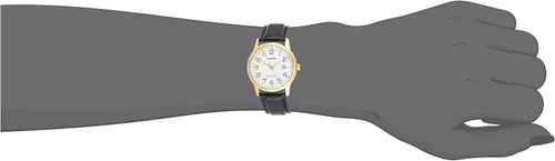 Miniatura 4 de Casio MTPV002GL-7B2 Reloj de cuarzo japonés de cuero dorado para hombre