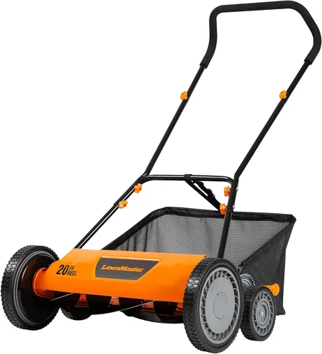 Miniatura 7 de LawnMaster LMRM1401 - Cortacésped con carrete de empuje (14 pulgadas, 5 cuchillas)