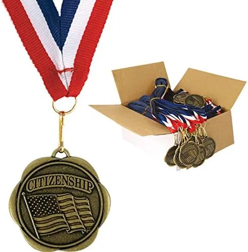 Miniatura 14 de Juego de 100 medallas de premio con cintas para el cuello