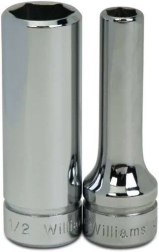 Miniatura 16 de Williams JHWBMD-624 SUPERTORQUE - Llave de vaso de 3/8 pulgadas, 6 puntos, profundidad métrica, tamaño 24mm, acabado cromado de alto brillo