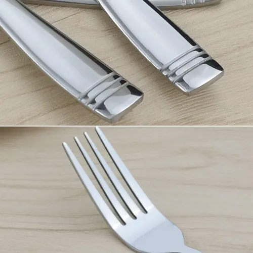 Miniatura 4 de Juego de 12 tenedores de acero inoxidable, tenedores de cocina para comer