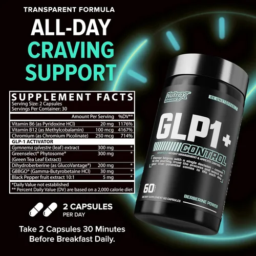 Miniatura 6 de Suplemento GLP-1 – Super Berberine Weight Management Support Healthy GLP-1 naturalmente Control avanzado del apetito y apoyo del metabolismo