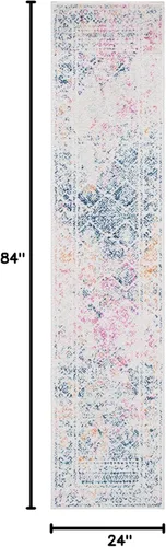 Miniatura 184 de Safavieh - Alfombra decorativa de la colección Tulum, modelo TUL264F, estilo marroquí, bohemio y desgastado, no suelta pelusa, para sala, vestíbulo