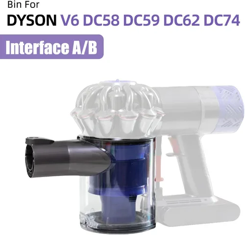 Miniatura 3 de Repuesto de depósito de polvo para Dyson V6 DC58 DC59 DC62 DC74 Contenedor de repuesto para aspiradora, número de pieza 965660-01