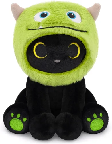 Miniatura 15 de Peluche de gato negro con manzana roja, regalo de agradecimiento para profesores, agradecimiento por ayudarme a crecer, bonito peluche de gato de 8