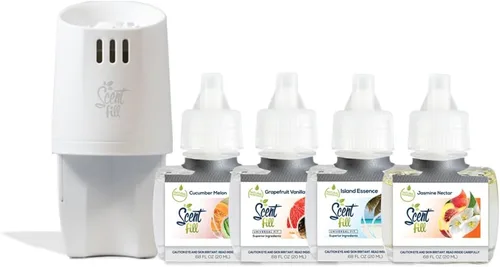 Miniatura 8 de Scent Fill Ambientador Enchufable de Naranja y Clavo, Repuestos de Aceite Perfumado, 2 Repuestos + Difusor