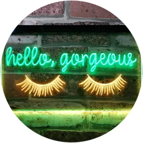 Miniatura 10 de ADVPRO Hello Gorgeous - Letrero de neón LED de doble color, blanco y morado, 16 x 12 pulgadas, st6s43-i3178-wp
