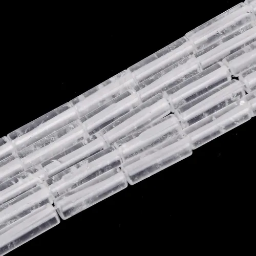 Miniatura 12 de HAAMIIQII Cuentas de tubo de amazonita natural de 0.512 x 0.157 in, cuentas sueltas de piedra cilíndrica para fabricación de joyas, 15 pulgadas