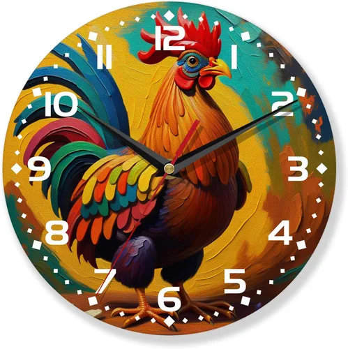 Miniatura 8 de Reloj de pared con diseño de gato, bonito reloj de pared para sala de estar, funciona con pilas, silencioso y sin tictac, decorativo para el hogar