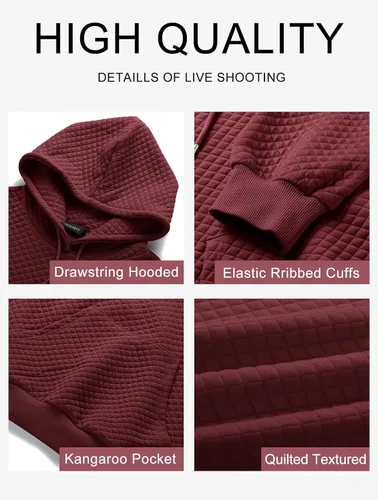 Miniatura 5 de MEROKEETY Sudadera acolchada de gran tamaño para mujer, de manga larga, con cordón y bolsillo