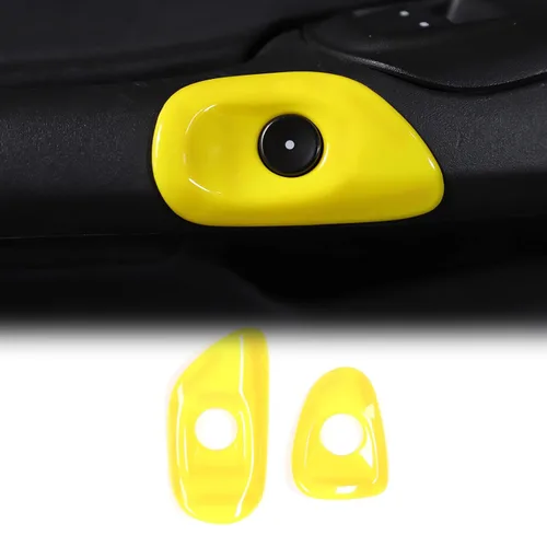 Miniatura 8 de Cubierta para interruptor de puerta de automóvil compatible con Chevy Corvette C6 2005-2013, accesorios de ajuste de botón de interruptor de bisel