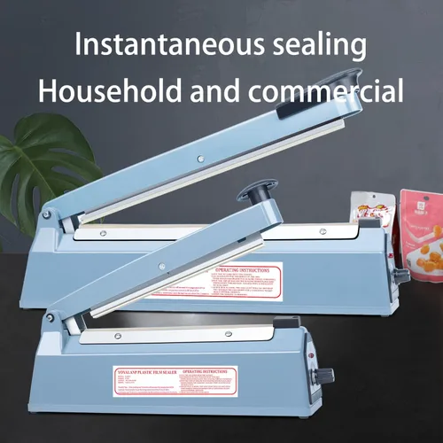 Miniatura 8 de Sellador térmico por impulso, sellador manual de bolsas, máquina de sellado térmico de 8 pulgadas, máquina selladora de impulsos para bolsas