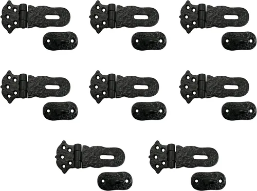 Miniatura 16 de Adonai Hardware "Paran" Cerrojo de bloqueo de seguridad de latón resistente (6 pulgadas x 1 paquete, latón satinado) para cofre del tesoro