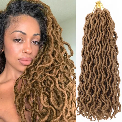 Miniatura 37 de Cabello de ganchillo de 14 pulgadas, 6 paquetes/lote de trenzas de ganchillo suaves gitanas, trenzas onduladas de ganchillo de 3 tonos, rizadas
