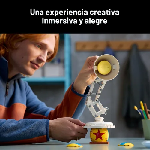 Miniatura 3 de LEGO Ideas Disney Pixar Luxo Jr. - Juego de decoración de habitación y construcción para adultos - Decoración de oficina y escritorio para mujeres