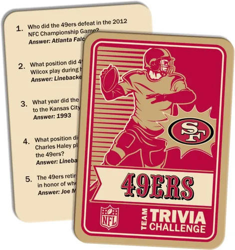 Miniatura 2 de MasterPieces Game Day - NFL San Francisco 49ers - Desafío de Trivia del Equipo, Oficialmente Licenciado
