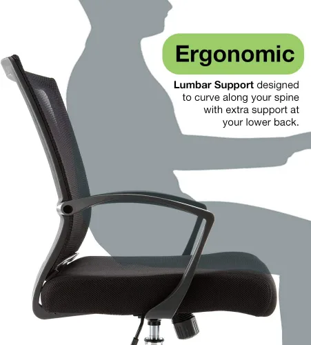Miniatura 9 de Modern Home ZUNA-BKLIME - Silla de oficina, negro/lima Negro/Lime