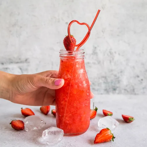 Miniatura 2 de 25 popotes de plástico para cóctel, en forma de corazón, reutilizables, pajitas largas y flexibles para ducha, suministros de fiesta de cumpleaños