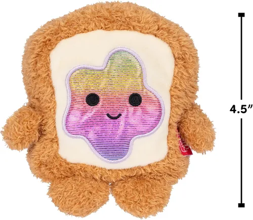 Miniatura 2 de BumBumz Peluches BreakfastBumz de 4.5 pulgadas Paquete de 5 - Muffin de Arándanos Melissa, Café Colton, Tostada con Mermelada Arcoíris Timothy