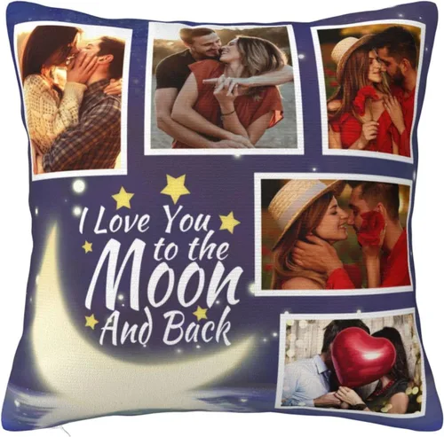 Miniatura 11 de Funda de almohada personalizada con foto de pareja con imagen personalizada con tus seres queridos, regalos personalizados con foto, regalos