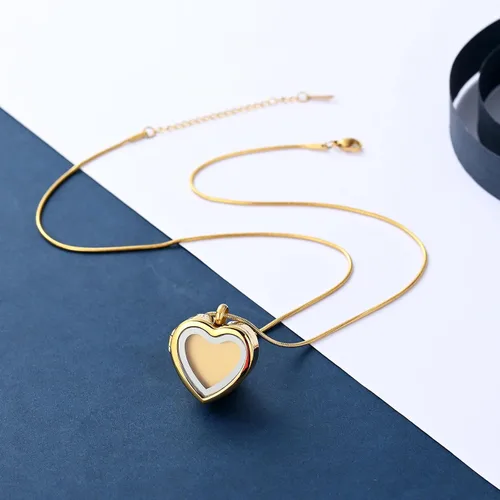 Miniatura 28 de constantlife Joyería de cremación para cenizas – Colgante de corazón conmemorativo collar de urna conmemorativa soporte para cenizas de acero