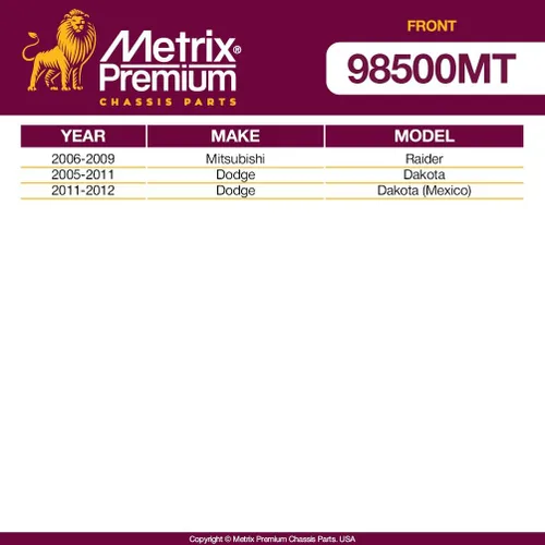 Miniatura 2 de Metrix Premium Piezas de Chasis - Kit de 2 piezas de Eslabón de Estabilización de Barra Antirrollio Delantera Compatible con 2006-2009 Mitsubishi