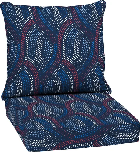 Miniatura 149 de Arden Outdoor Deep Seat Cushion Set, 24 x 24 pulgadas, Cojín para patio resistente al clima, a la lluvia y a la decoloración para silla, sofá y sofá