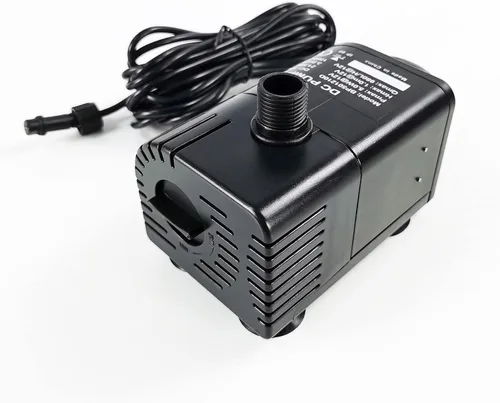 Miniatura 2 de Kit de bomba de agua solar de 25 W: Bomba de agua de protección DC Dry-Run 370GpH con panel solar de 18V 25W para fuente, estanque de peces