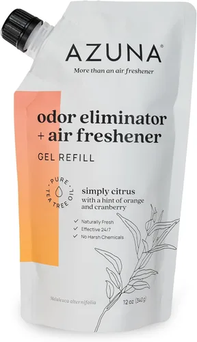 Miniatura 11 de Bolsa de repuesto de gel eliminador de olores totalmente natural Azuna Purificador de aire con aceite de árbol de té A base de plantas