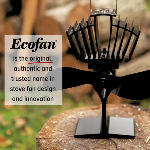 Miniatura 7 de Ecofan UltrAir, Ventilador a calor, para horno a leña, mediano, hecho en Canadá., NA, Nickel Blade, M Níquel