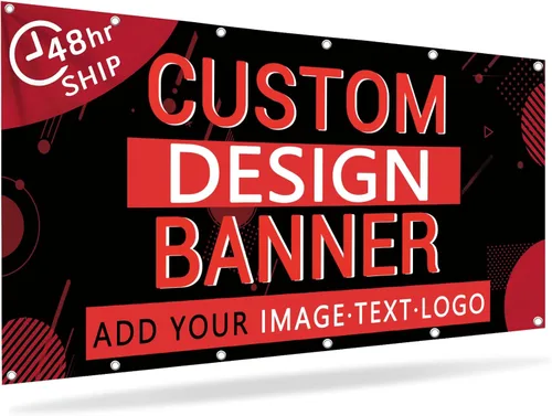 Pancartas y letreros personalizados para exteriores con texto fotográfico, pancarta personalizada para negocios, cumpleaños, fiestas de graduación