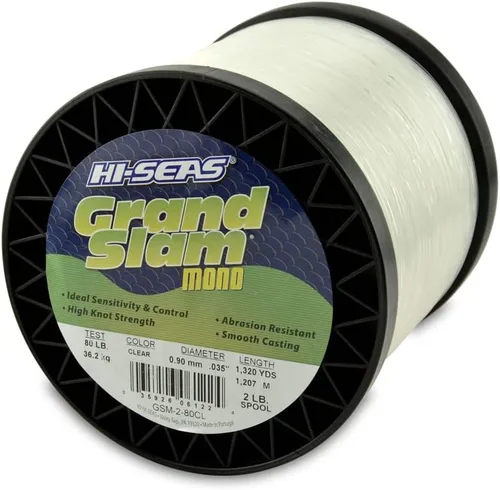 Miniatura 41 de HI-SEAS Grand Slam - Sedal de pesca de monofilamento, fuerte y resistente a la abrasión, en agua dulce y salada transparente, rosa, verde, azul Azul