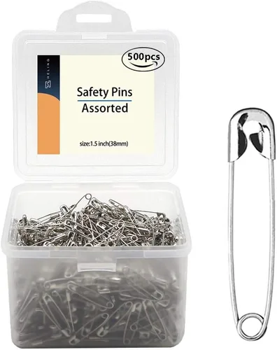 Alfileres de seguridad de 1.5 pulgadas/38 mm al por mayor (38 mm-500 piezas)