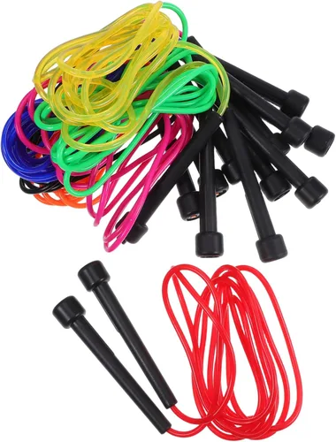 BESPORTBLE 7pcs Adjustable PVC Skipping Rope with Anti-slip Handles for Boxing Fitness Speed Jumping Weight Loss Training Outdoor Exercise Equipment
