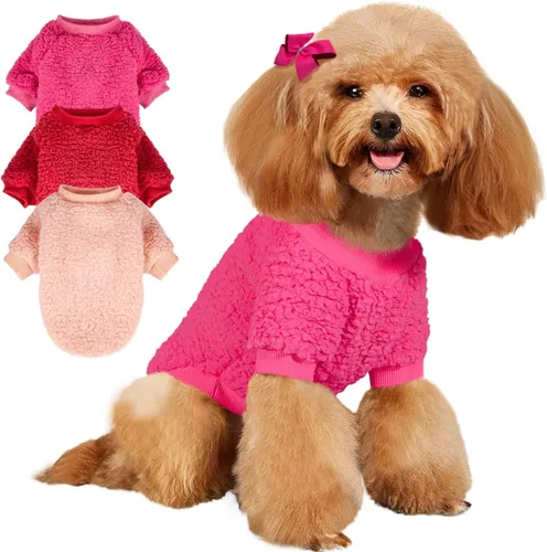 Miniatura 9 de Suéteres para perros, ropa, abrigo para perros pequeños, niño o niña, gato, cachorro, abrigo, sudaderas suaves, cálidas y esponjosas, chaqueta