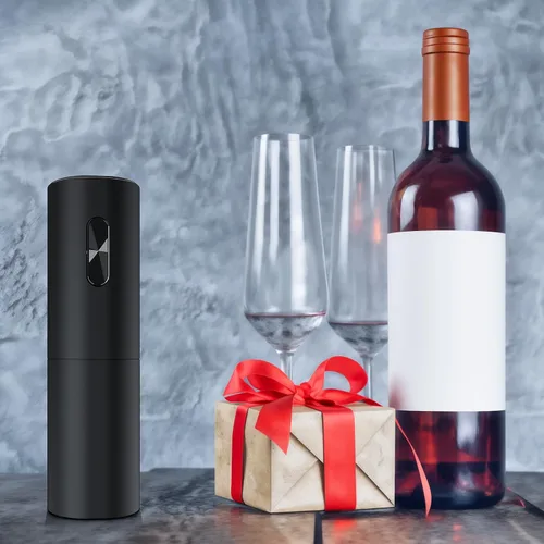 Miniatura 7 de Abrebotellas de vino, kit de abridor de botellas de vino con cortador de aluminio, funciona con pilas, adecuado para viajes, reuniones, fiestas