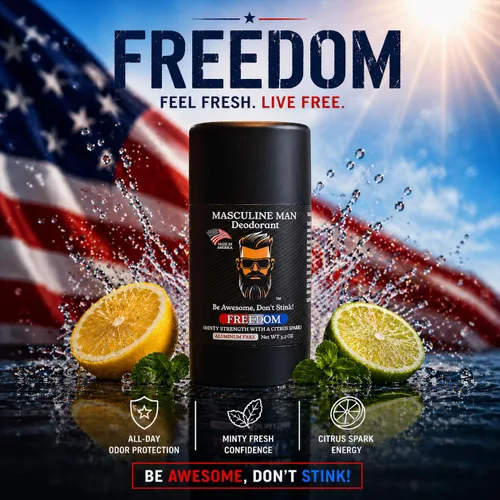 Miniatura 2 de Desodorante para hombres – Desodorante para hombre sin aluminio – Desodorantes naturales de tamaño de viaje – Protección contra el sudor