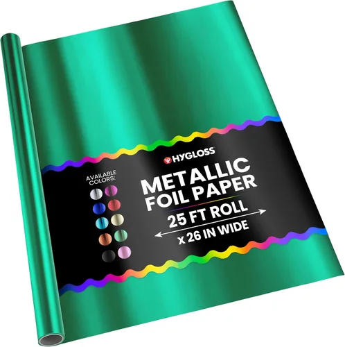 Miniatura 16 de Hygloss Products - Papel de aluminio metálico brillante, hojas de 20 x 26 pulgadas para artes, manualidades y envoltura de Navidad