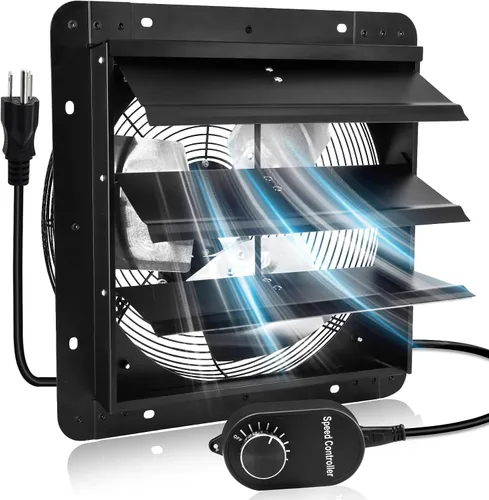 Miniatura 17 de Criditpid Ventilador Extractor de Pared con Persiana de 7 Pulgadas, Ventilador Extractor de Cocina con Interruptor de Encendido/Apagado para Ático