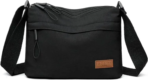 Bolsos cruzados para mujer, bolsa de hombro pequeña de nailon, ligera, casual, simple, adecuada para el trabajo y viajes diarios